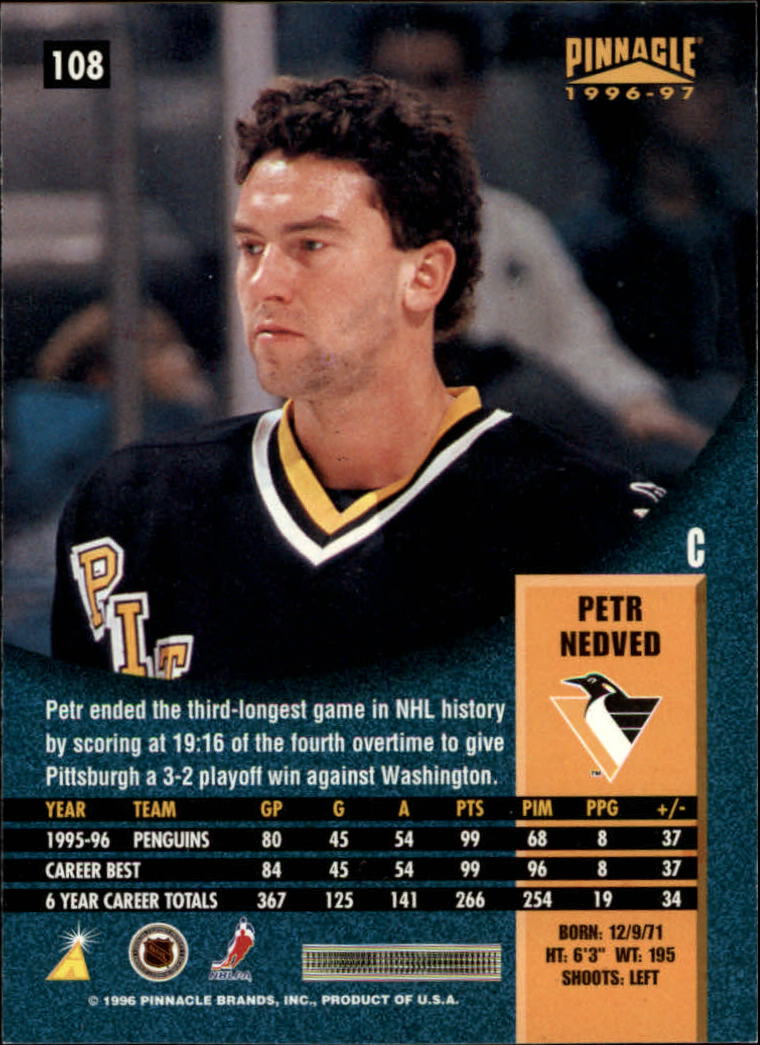 B5057- 1996-97 Pinnacle Hockey #s 1-250 +Inserts -You Pick- 15+ FREE US SHIP - Picture 181 of 453