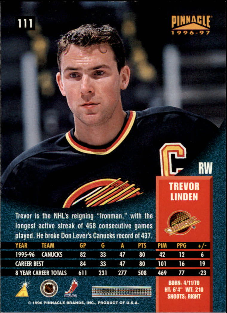 B5057- 1996-97 Pinnacle Hockey #s 1-250 +Inserts -You Pick- 15+ FREE US SHIP - Picture 187 of 453