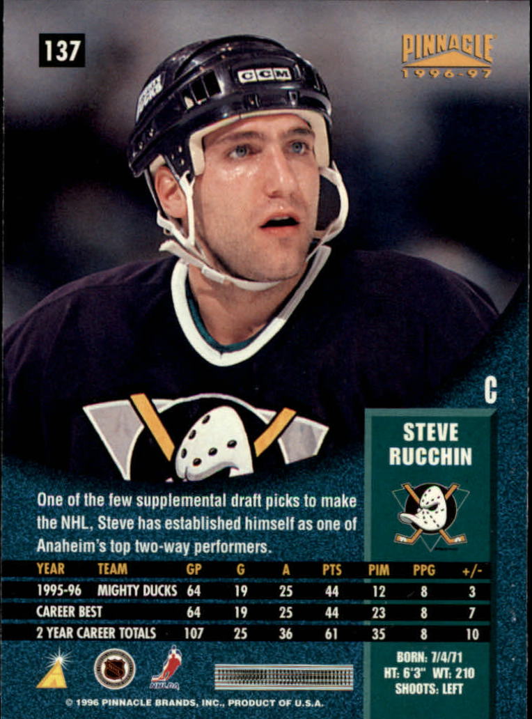 B5057- 1996-97 Pinnacle Hockey #s 1-250 +Inserts -You Pick- 15+ FREE US SHIP - Picture 237 of 453