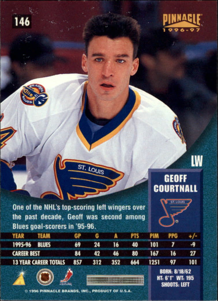 B5057- 1996-97 Pinnacle Hockey #s 1-250 +Inserts -You Pick- 15+ FREE US SHIP - Picture 253 of 453