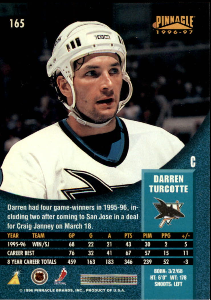 B5057- 1996-97 Pinnacle Hockey #s 1-250 +Inserts -You Pick- 15+ FREE US SHIP - Picture 291 of 453