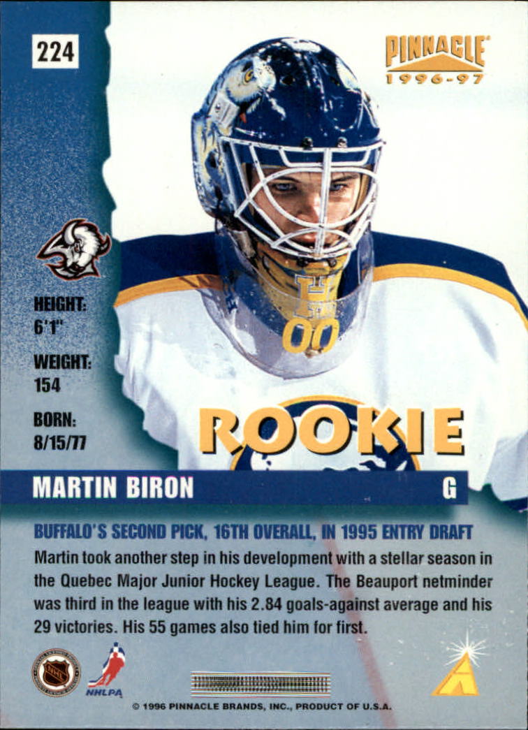 B5057- 1996-97 Pinnacle Hockey #s 1-250 +Inserts -You Pick- 15+ FREE US SHIP - Picture 397 of 453