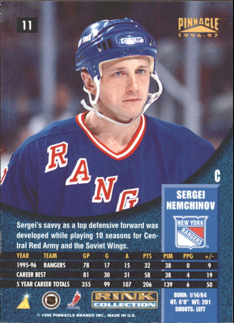 B5057- 1996-97 Pinnacle Hockey #s 1-250 +Inserts -You Pick- 15+ FREE US SHIP - Picture 451 of 453
