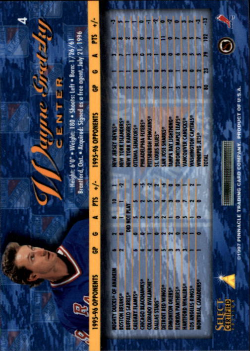 B3364- 1996-97 Wählen Sie Certified Hk Karte #S 1-120 -du Pick- 15 + Kostenlose - Bild 5 von 231