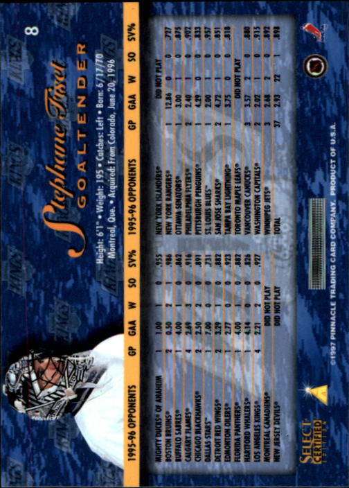 B3364- 1996-97 Wählen Sie Certified Hk Karte #S 1-120 -du Pick- 15 + Kostenlose - Bild 9 von 231