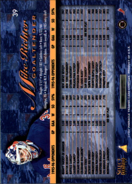 B3364- 1996-97 Wählen Sie Certified Hk Karte #S 1-120 -du Pick- 15 + Kostenlose - Bild 65 von 231