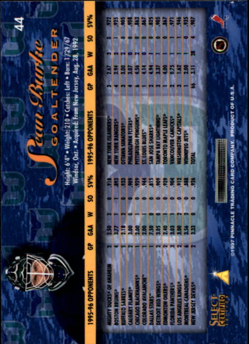 B3364- 1996-97 Wählen Sie Certified Hk Karte #S 1-120 -du Pick- 15 + Kostenlose - Bild 71 von 231