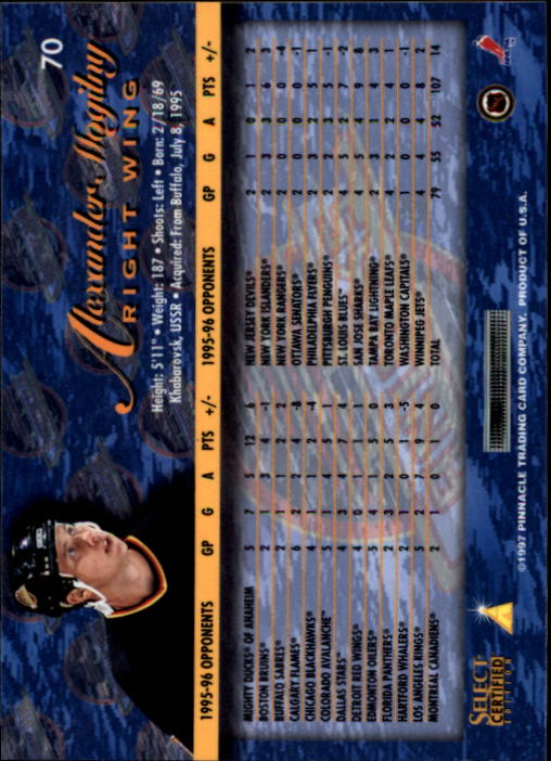 B3364- 1996-97 Wählen Sie Certified Hk Karte #S 1-120 -du Pick- 15 + Kostenlose - Bild 121 von 231