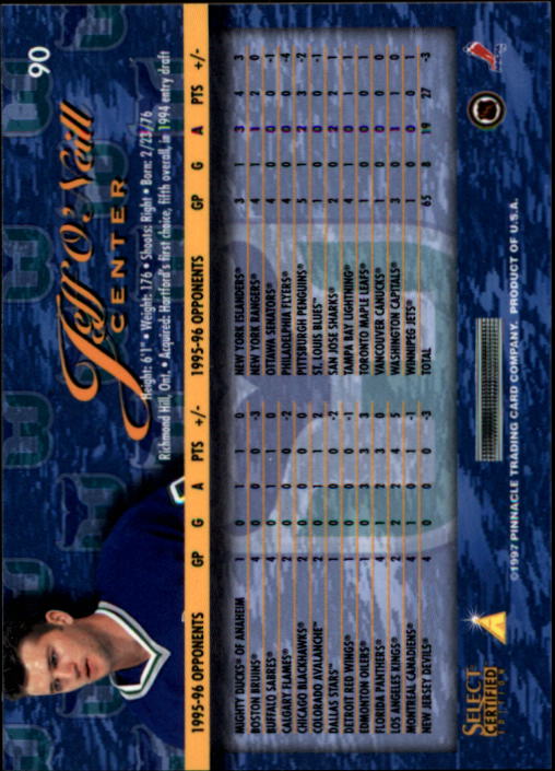 B3364- 1996-97 Wählen Sie Certified Hk Karte #S 1-120 -du Pick- 15 + Kostenlose - Bild 159 von 231