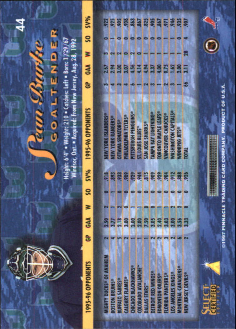 B3364- 1996-97 Wählen Sie Certified Hk Karte #S 1-120 -du Pick- 15 + Kostenlose - Bild 225 von 231