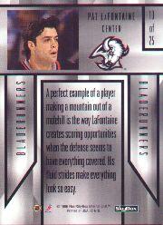 1996-97 SkyBox Impact BladeRunners #10 Pat LaFontaine back image