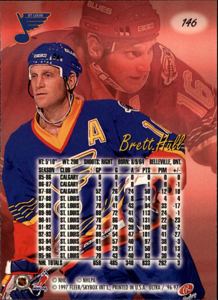 1996-97 Ultra #146 Brett Hull back image