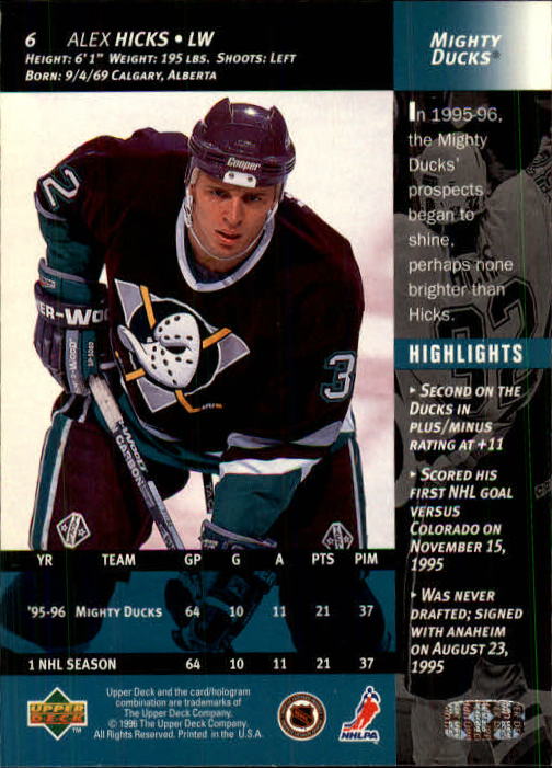 B3482- 1996-97 Upper Deck Hk Cards 1-250 +Rookies -You Pick- 15+ FREE US SHIP - Bild 13 von 499