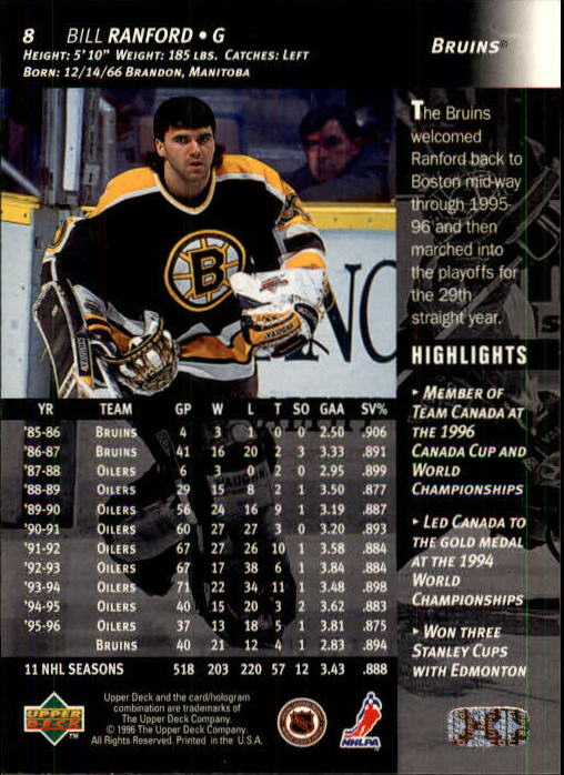 B3482- 1996-97 Upper Deck Hk Cards 1-250 +Rookies -You Pick- 15+ FREE US SHIP - Bild 17 von 499