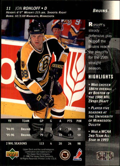 B3482- 1996-97 Upper Deck Hk Cards 1-250 +Rookies -You Pick- 15+ FREE US SHIP - Bild 23 von 499