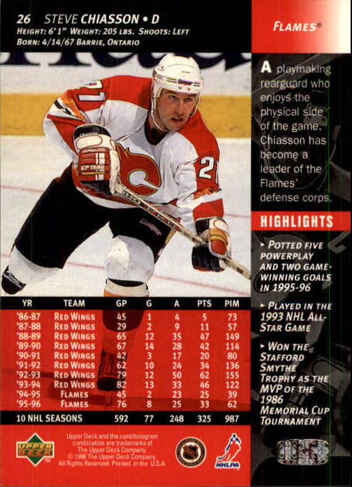 B3482- 1996-97 Upper Deck Hk Cards 1-250 +Rookies -You Pick- 15+ FREE US SHIP - Bild 53 von 499