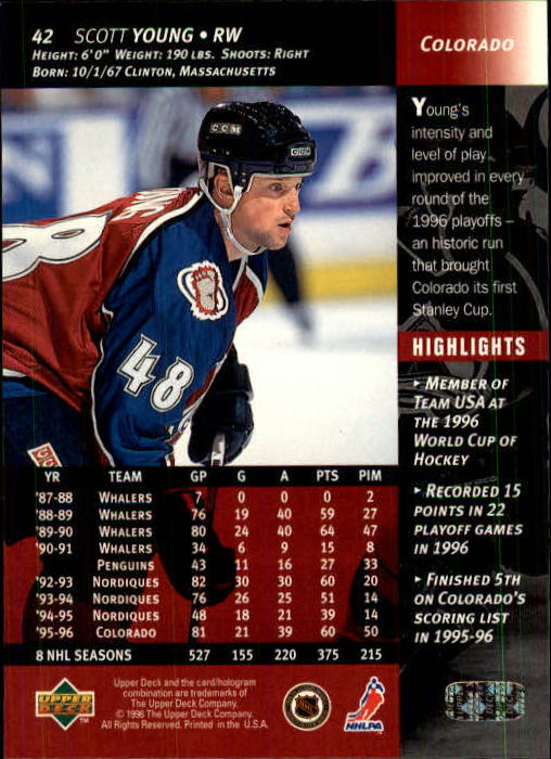B3482- 1996-97 Upper Deck Hk Cards 1-250 +Rookies -You Pick- 15+ FREE US SHIP - Bild 85 von 499