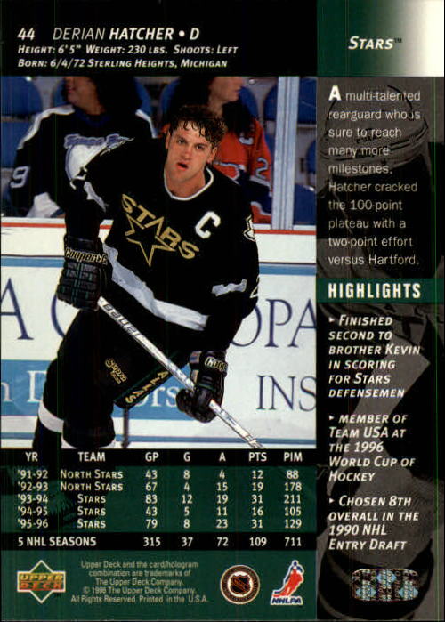 B3482- 1996-97 Upper Deck Hk Cards 1-250 +Rookies -You Pick- 15+ FREE US SHIP - Bild 89 von 499