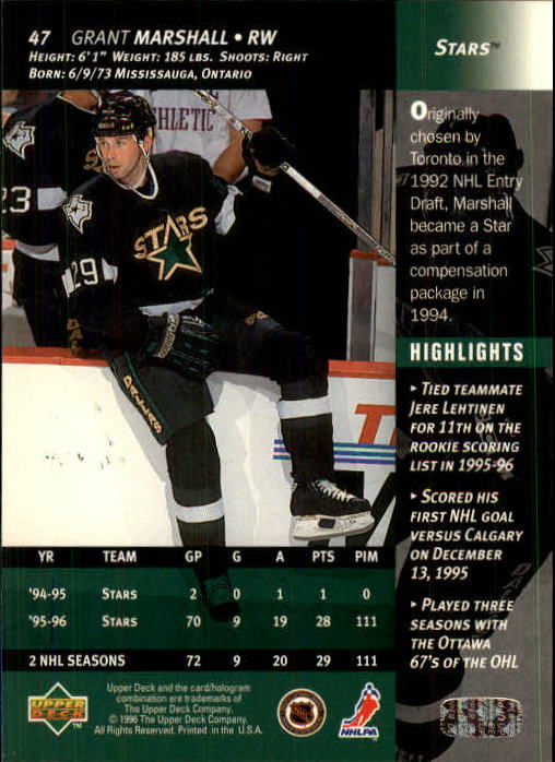 B3482- 1996-97 Upper Deck Hk Cards 1-250 +Rookies -You Pick- 15+ FREE US SHIP - Bild 95 von 499