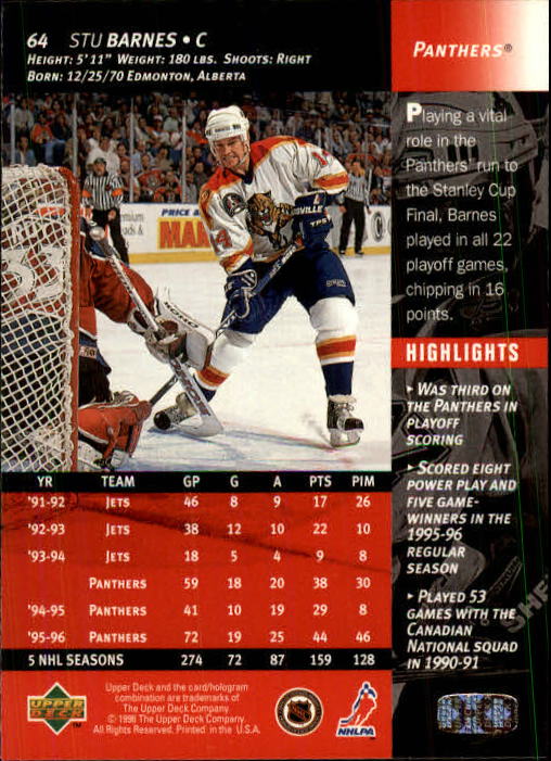 B3482- 1996-97 Upper Deck Hk Cards 1-250 +Rookies -You Pick- 15+ FREE US SHIP - Bild 129 von 499