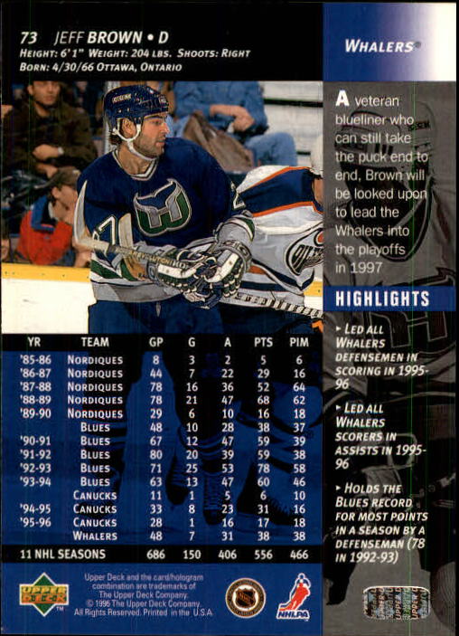 B3482- 1996-97 Upper Deck Hk Cards 1-250 +Rookies -You Pick- 15+ FREE US SHIP - Bild 147 von 499