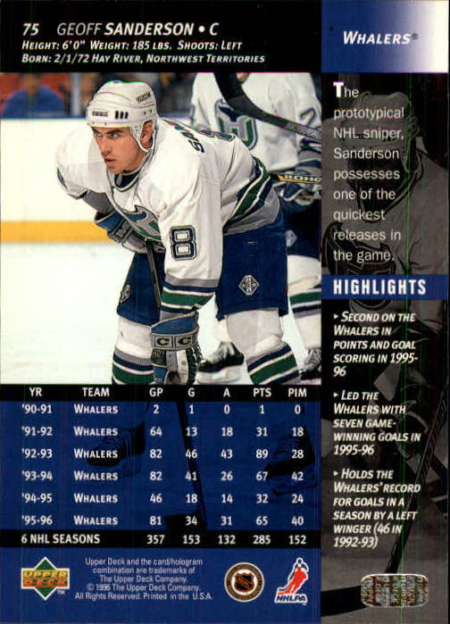 B3482- 1996-97 Upper Deck Hk Cards 1-250 +Rookies -You Pick- 15+ FREE US SHIP - Bild 151 von 499