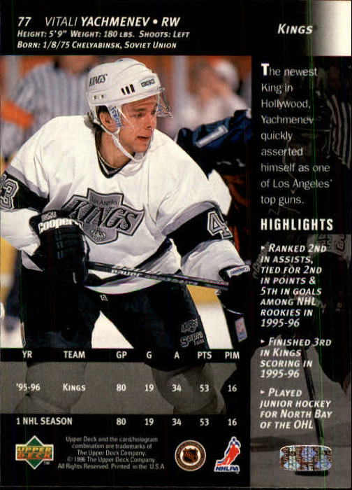 B3482- 1996-97 Upper Deck Hk Cards 1-250 +Rookies -You Pick- 15+ FREE US SHIP - Bild 155 von 499