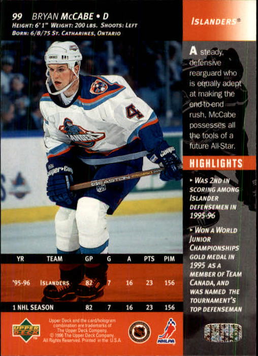 B3482- 1996-97 Upper Deck Hk Cards 1-250 +Rookies -You Pick- 15+ FREE US SHIP - Bild 199 von 499