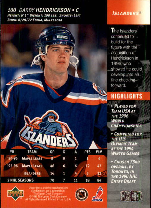 B3482- 1996-97 Upper Deck Hk Cards 1-250 +Rookies -You Pick- 15+ FREE US SHIP - Bild 201 von 499