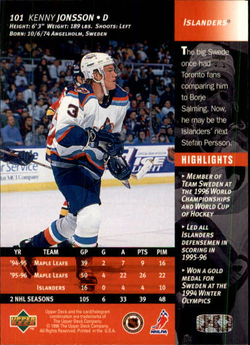 B3482- 1996-97 Upper Deck Hk Cards 1-250 +Rookies -You Pick- 15+ FREE US SHIP - Bild 203 von 499