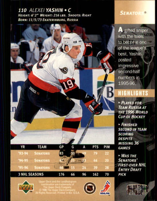B3482- 1996-97 Upper Deck Hk Cards 1-250 +Rookies -You Pick- 15+ FREE US SHIP - Bild 219 von 499