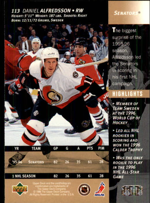 B3482- 1996-97 Upper Deck Hk Cards 1-250 +Rookies -You Pick- 15+ FREE US SHIP - Bild 225 von 499