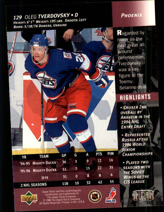 B3482- 1996-97 Upper Deck Hk Cards 1-250 +Rookies -You Pick- 15+ FREE US SHIP - Bild 257 von 499