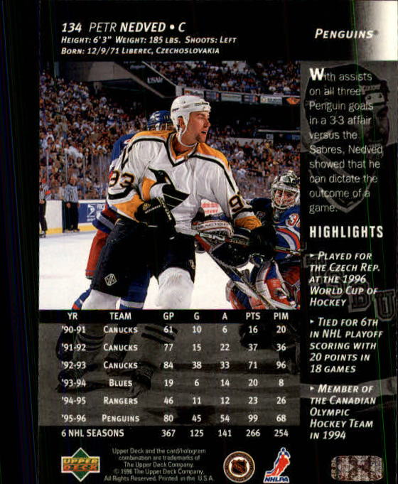 B3482- 1996-97 Upper Deck Hk Cards 1-250 +Rookies -You Pick- 15+ FREE US SHIP - Bild 267 von 499