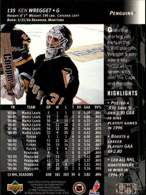 B3482- 1996-97 Upper Deck Hk Cards 1-250 +Rookies -You Pick- 15+ FREE US SHIP - Bild 269 von 499