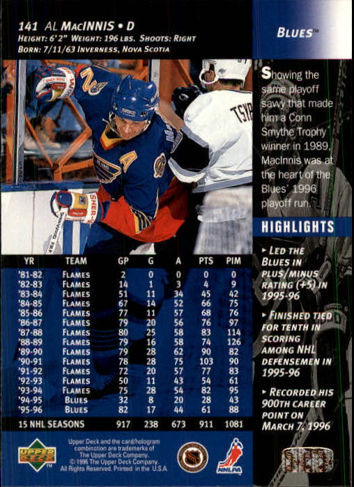 B3482- 1996-97 Upper Deck Hk Cards 1-250 +Rookies -You Pick- 15+ FREE US SHIP - Bild 281 von 499