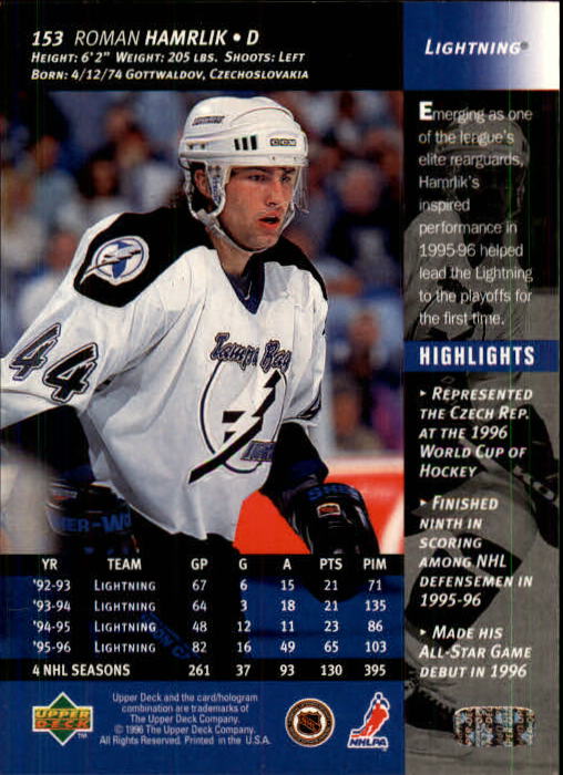 B3482- 1996-97 Upper Deck Hk Cards 1-250 +Rookies -You Pick- 15+ FREE US SHIP - Bild 305 von 499