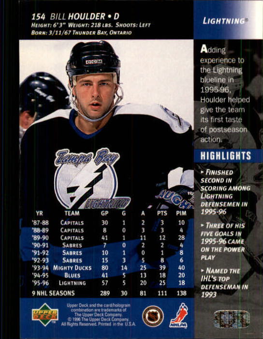 B3482- 1996-97 Upper Deck Hk Cards 1-250 +Rookies -You Pick- 15+ FREE US SHIP - Bild 307 von 499