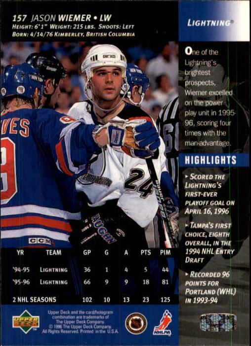 B3482- 1996-97 Upper Deck Hk Cards 1-250 +Rookies -You Pick- 15+ FREE US SHIP - Bild 313 von 499