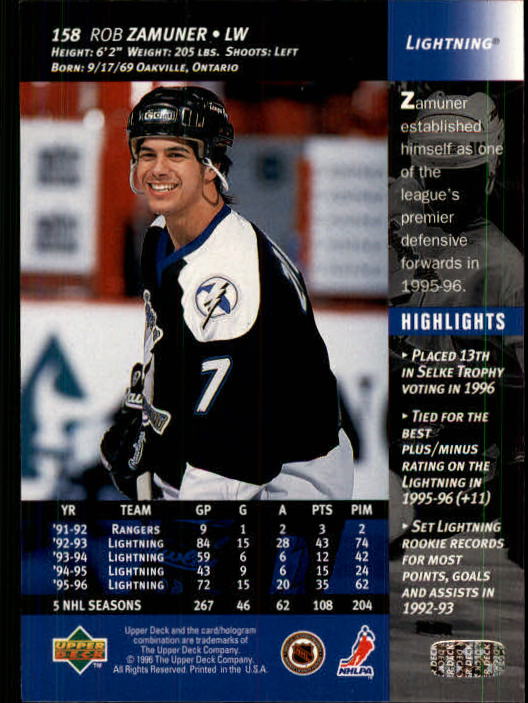 B3482- 1996-97 Upper Deck Hk Cards 1-250 +Rookies -You Pick- 15+ FREE US SHIP - Bild 315 von 499