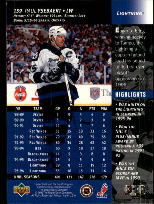 B3482- 1996-97 Upper Deck Hk Cards 1-250 +Rookies -You Pick- 15+ FREE US SHIP - Bild 317 von 499