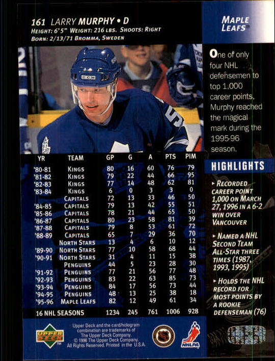 B3482- 1996-97 Upper Deck Hk Cards 1-250 +Rookies -You Pick- 15+ FREE US SHIP - Bild 321 von 499