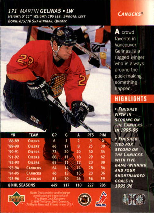 B3482- 1996-97 Upper Deck Hk Cards 1-250 +Rookies -You Pick- 15+ FREE US SHIP - Bild 341 von 499