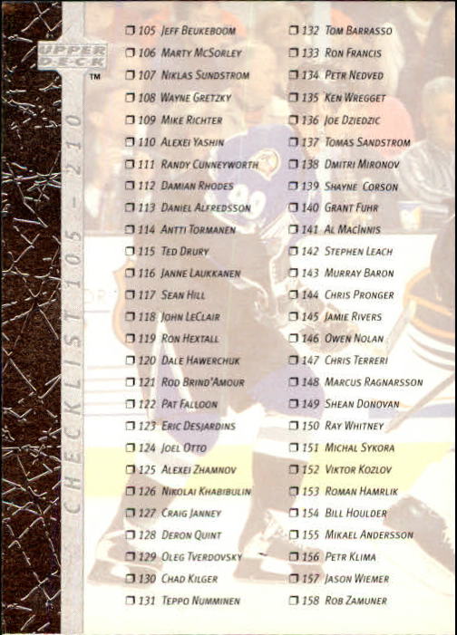 B3482- 1996-97 Upper Deck Hk Cards 1-250 +Rookies -You Pick- 15+ FREE US SHIP - Bild 418 von 499