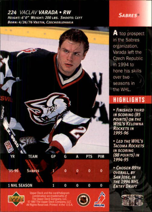 B3482- 1996-97 Upper Deck Hk Cards 1-250 +Rookies -You Pick- 15+ FREE US SHIP - Bild 447 von 499