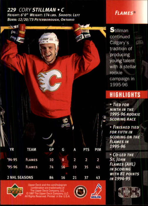 B3482- 1996-97 Upper Deck Hk Cards 1-250 +Rookies -You Pick- 15+ FREE US SHIP - Bild 457 von 499
