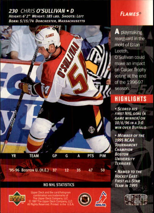 B3482- 1996-97 Upper Deck Hk Cards 1-250 +Rookies -You Pick- 15+ FREE US SHIP - Bild 459 von 499