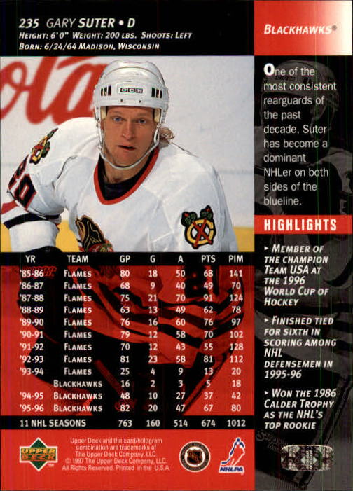 B3482- 1996-97 Upper Deck Hk Cards 1-250 +Rookies -You Pick- 15+ FREE US SHIP - Bild 469 von 499