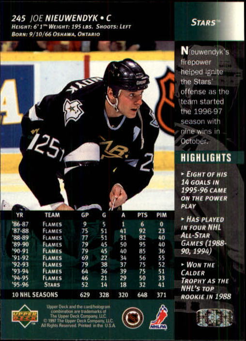 B3482- 1996-97 Upper Deck Hk Cards 1-250 +Rookies -You Pick- 15+ FREE US SHIP - Bild 489 von 499