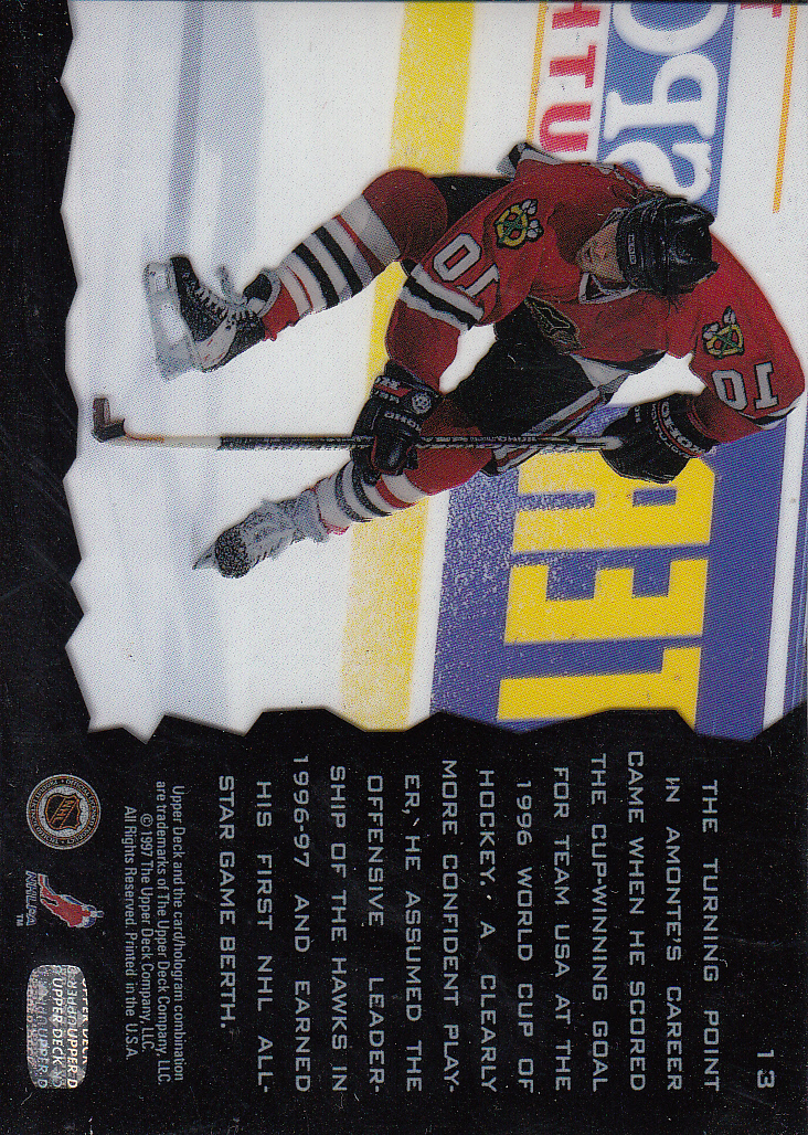 1996-97 Upper Deck Ice #13 Tony Amonte back image